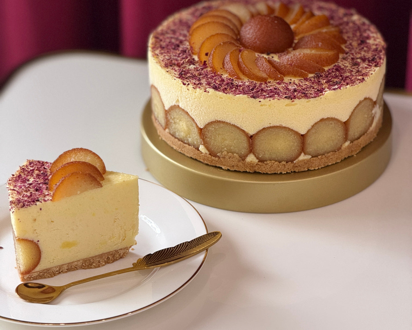 Gulab Jamun Cheesecake